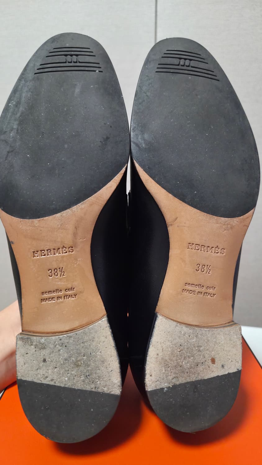 에르메스 파리 로퍼 블랙 은장 38.5 상품이미지7