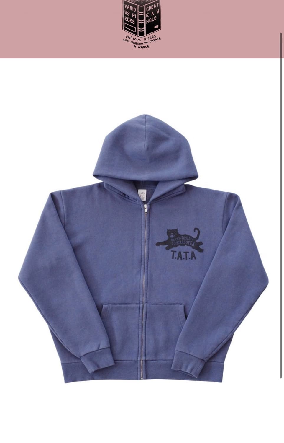 컬렉트피시스 tata 후드집업 L사이즈 상품이미지1