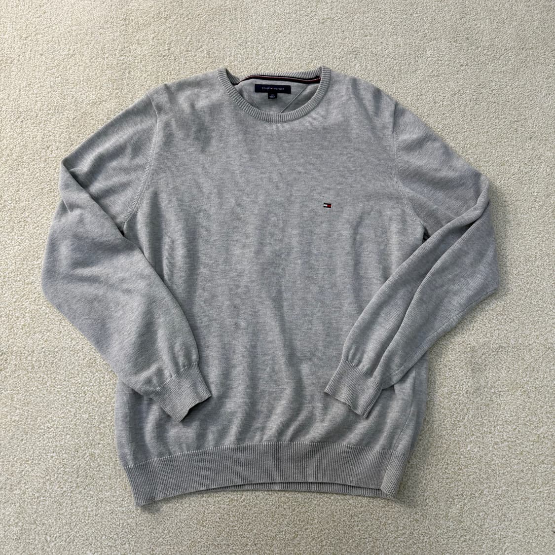 [L/G] 타미힐피거 그레이 니트 스웨트 티셔츠 1230T1 상품이미지1
