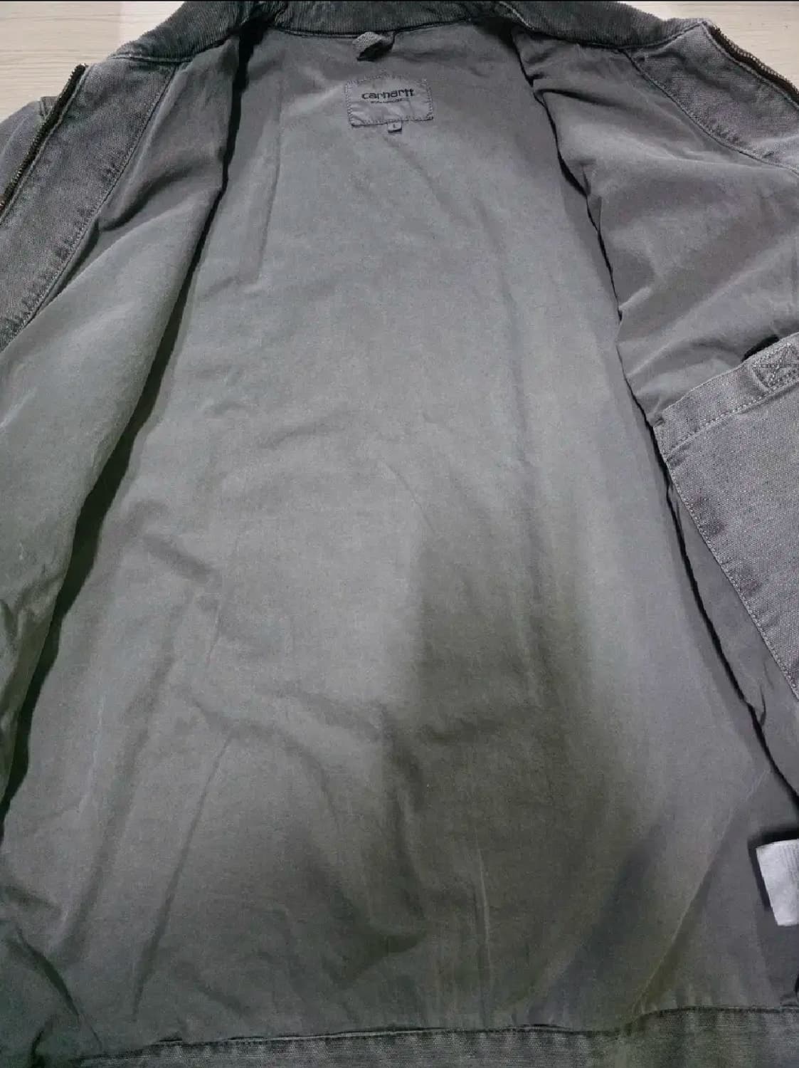 칼하트WIP 디어본 캔버스 디트로이트 자켓 페이디드 블랙 L 상품이미지4