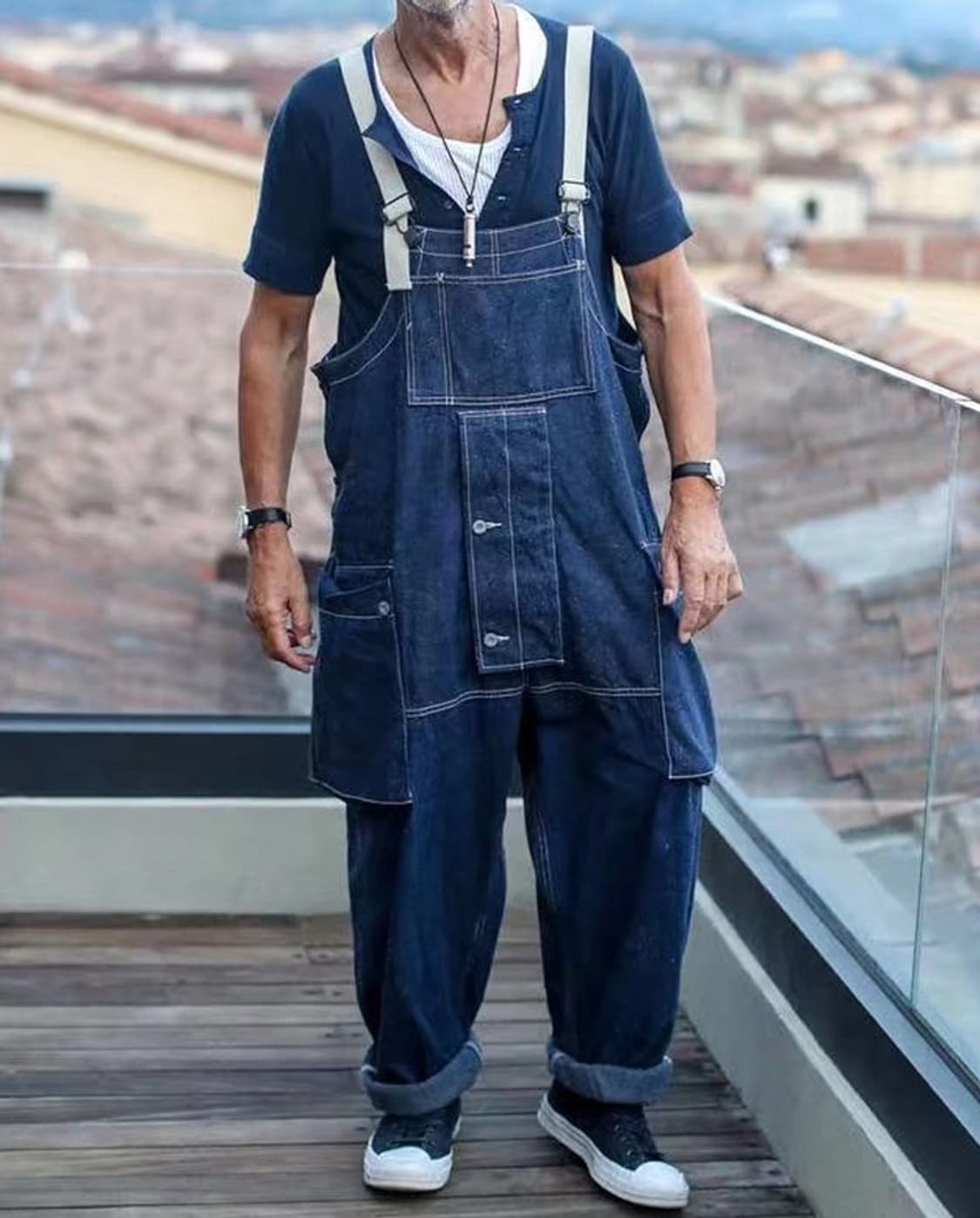 남자 데님 점프슈트  상품이미지8