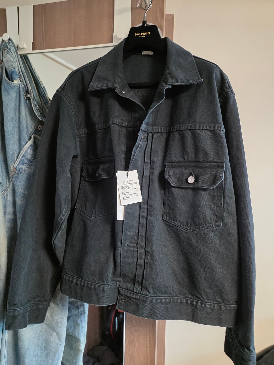 A.PRESSE 2nd BLACK DENIM JACKET (새상품) 상품이미지6