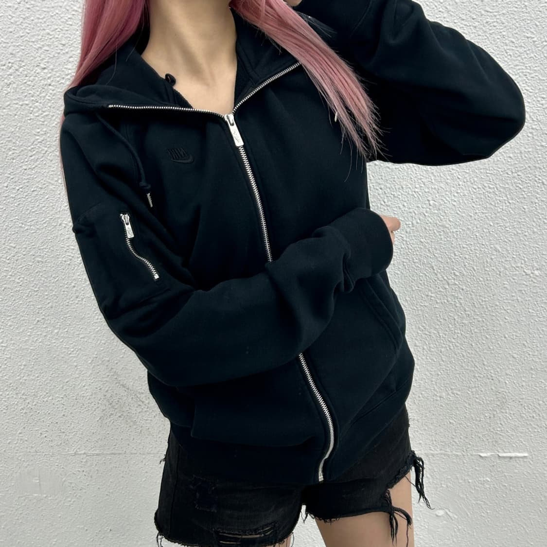 나이키 블랙 후드집업 S 상품이미지1