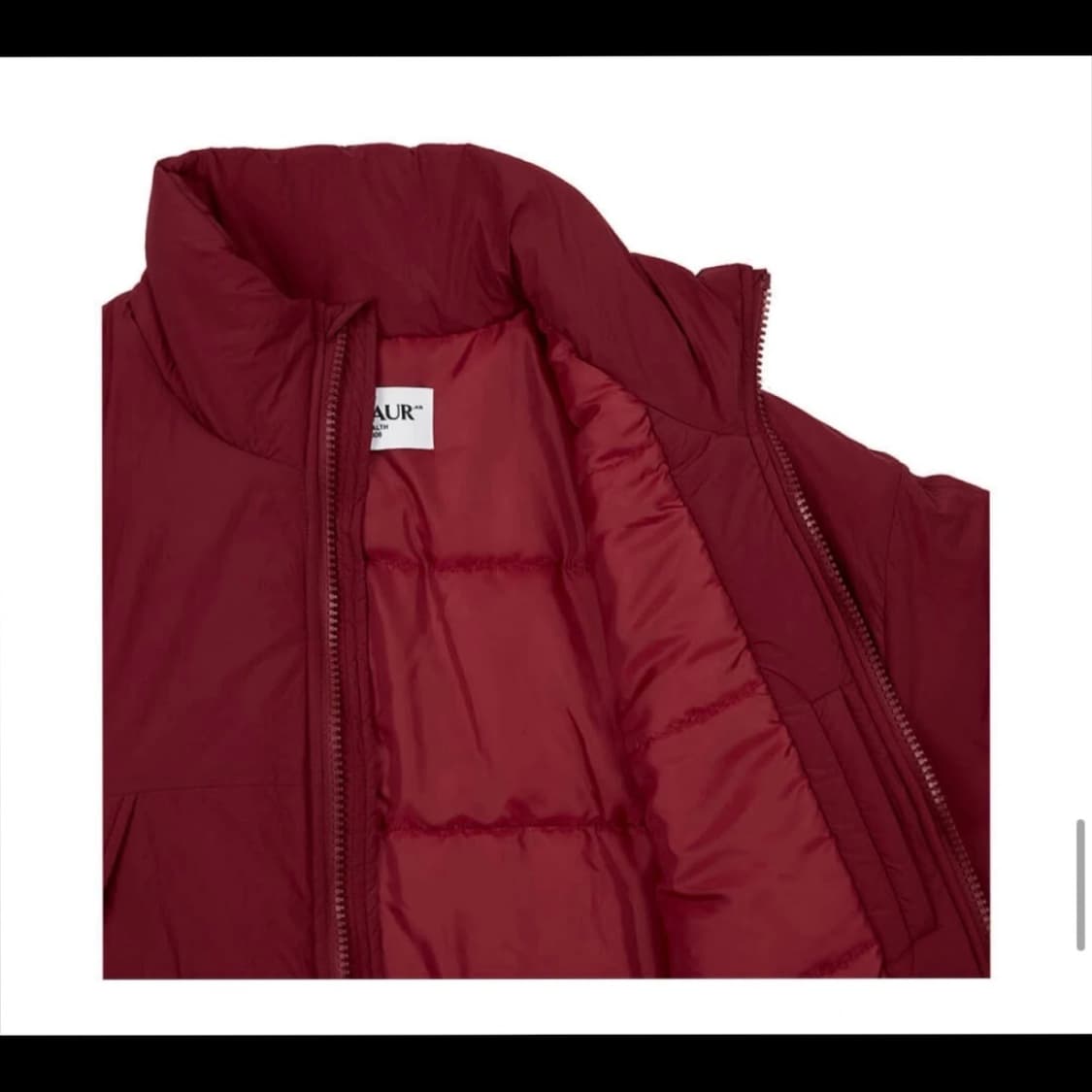 센토르 오버사이즈 패딩 점퍼 레드 상품이미지8