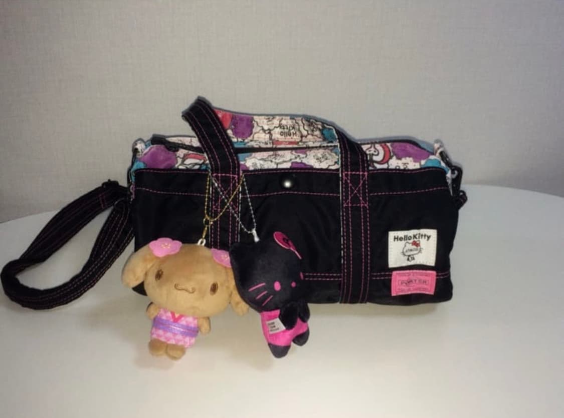 포터 헬로키티 아트모스 콜라보 보스턴백 상품이미지5