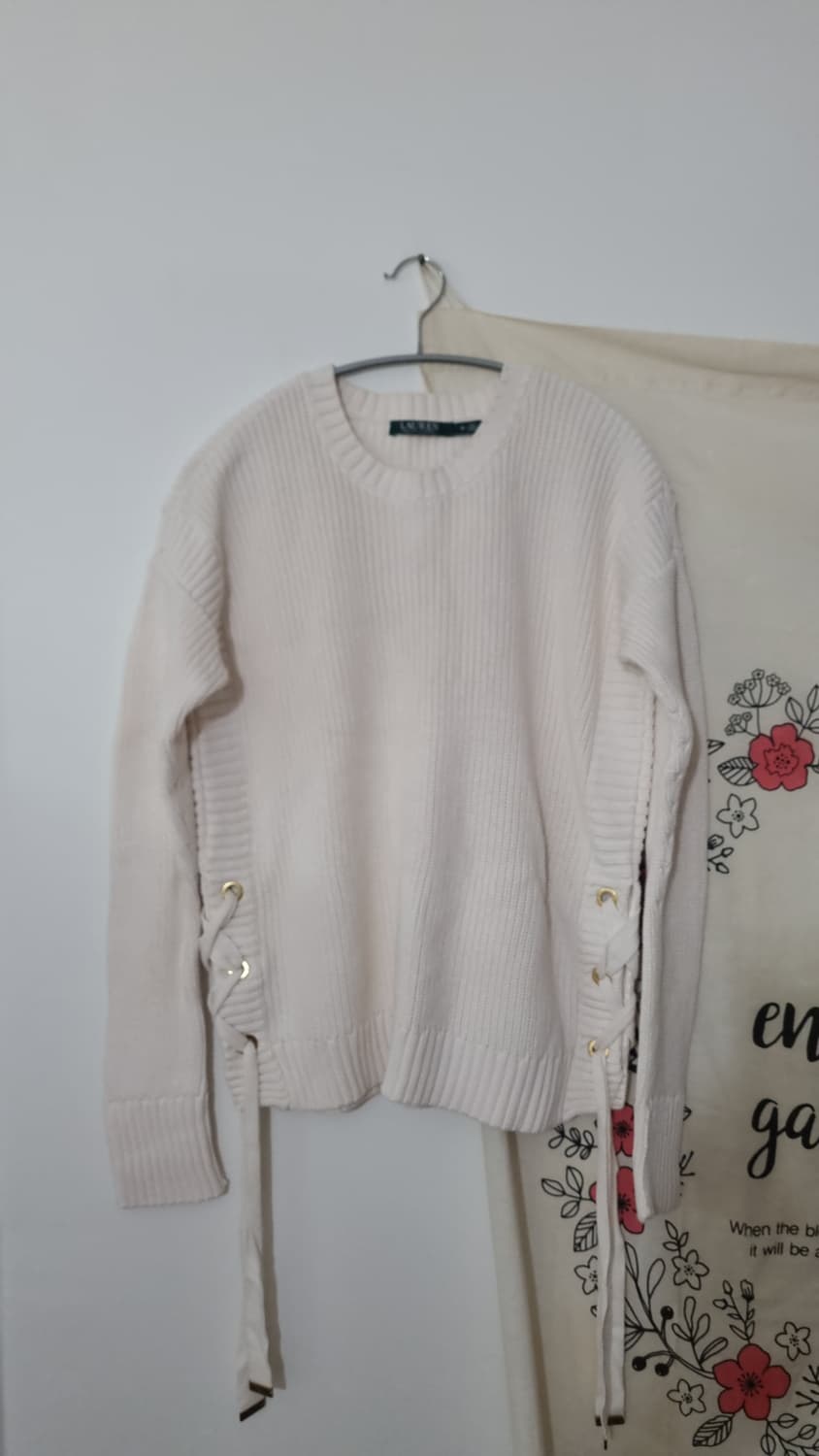 LAUREN 아일렛 코튼 스웨터 M 상품이미지1