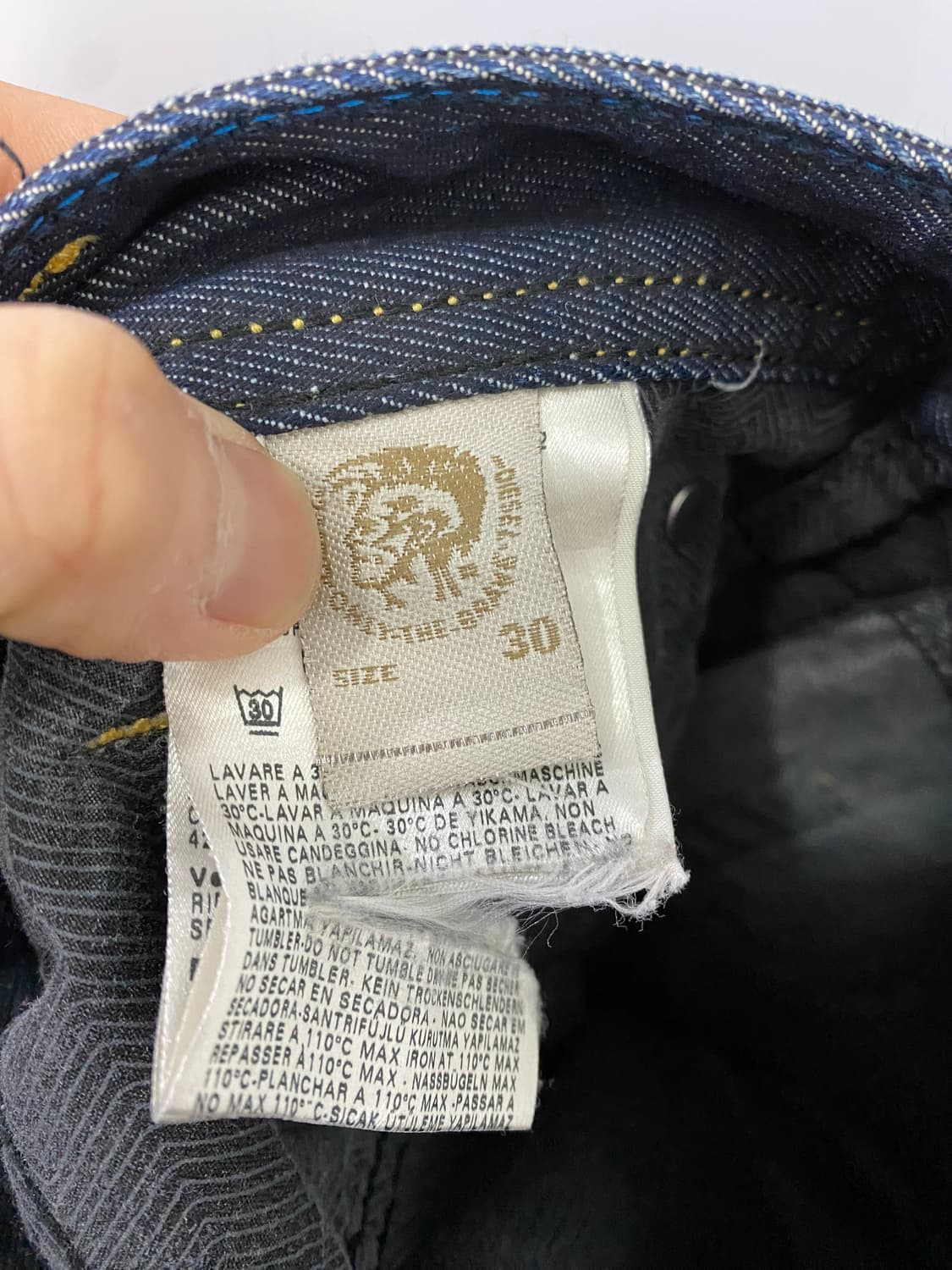 디젤 아디다스오리지날 콜라보 데님 팬츠(30) 상품이미지4