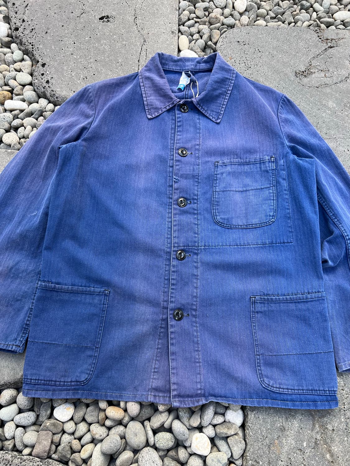 HARD FADED OLD VINTAGE HBT 헤링본트윌 프렌치워크자켓 상품이미지7