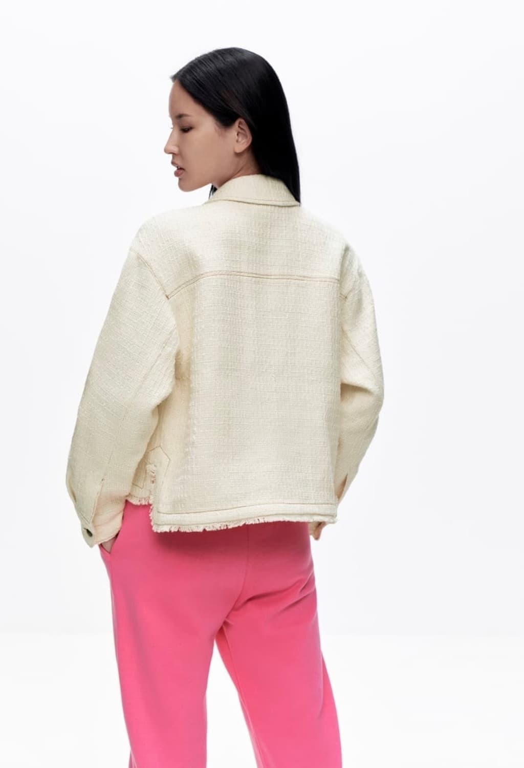 ZARA 자라 기모 조거 팬츠 핑크, 자라 기모 밴딩 팬츠 상품이미지7