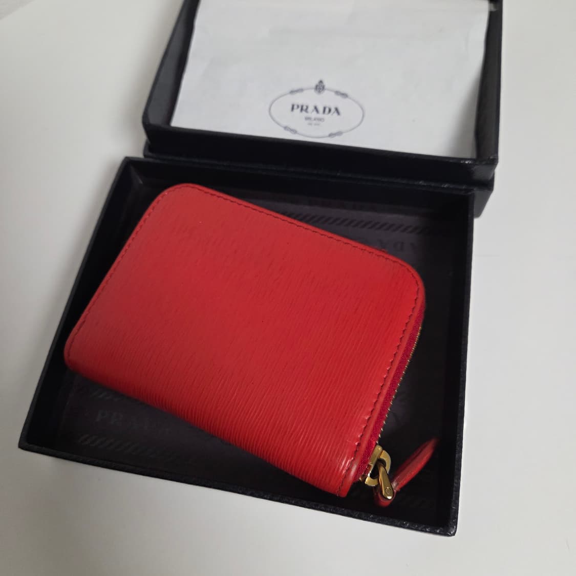 PRADA 프라다 정품 비텔로무브 카드지갑 반지갑 지퍼돌이 코인펄스 상품이미지3