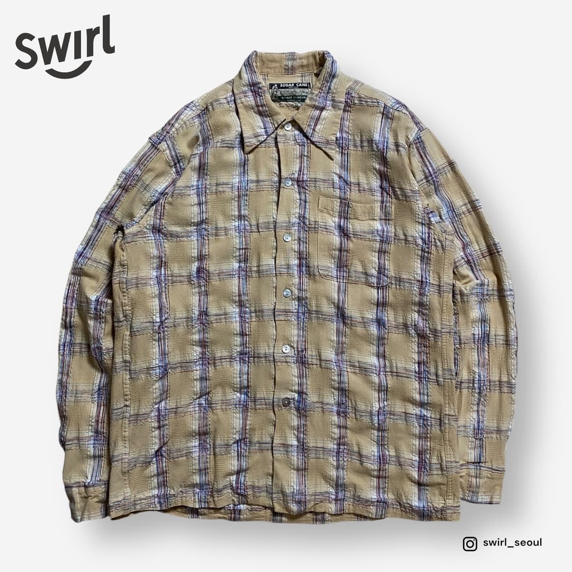 🌊Sugar cane slub shirts 상품이미지1