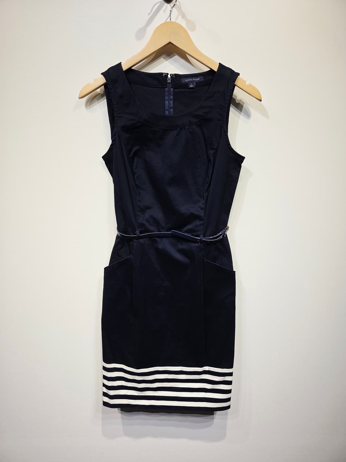 타미힐피거 네이비 민소매 드레스_호칭2 상품이미지2