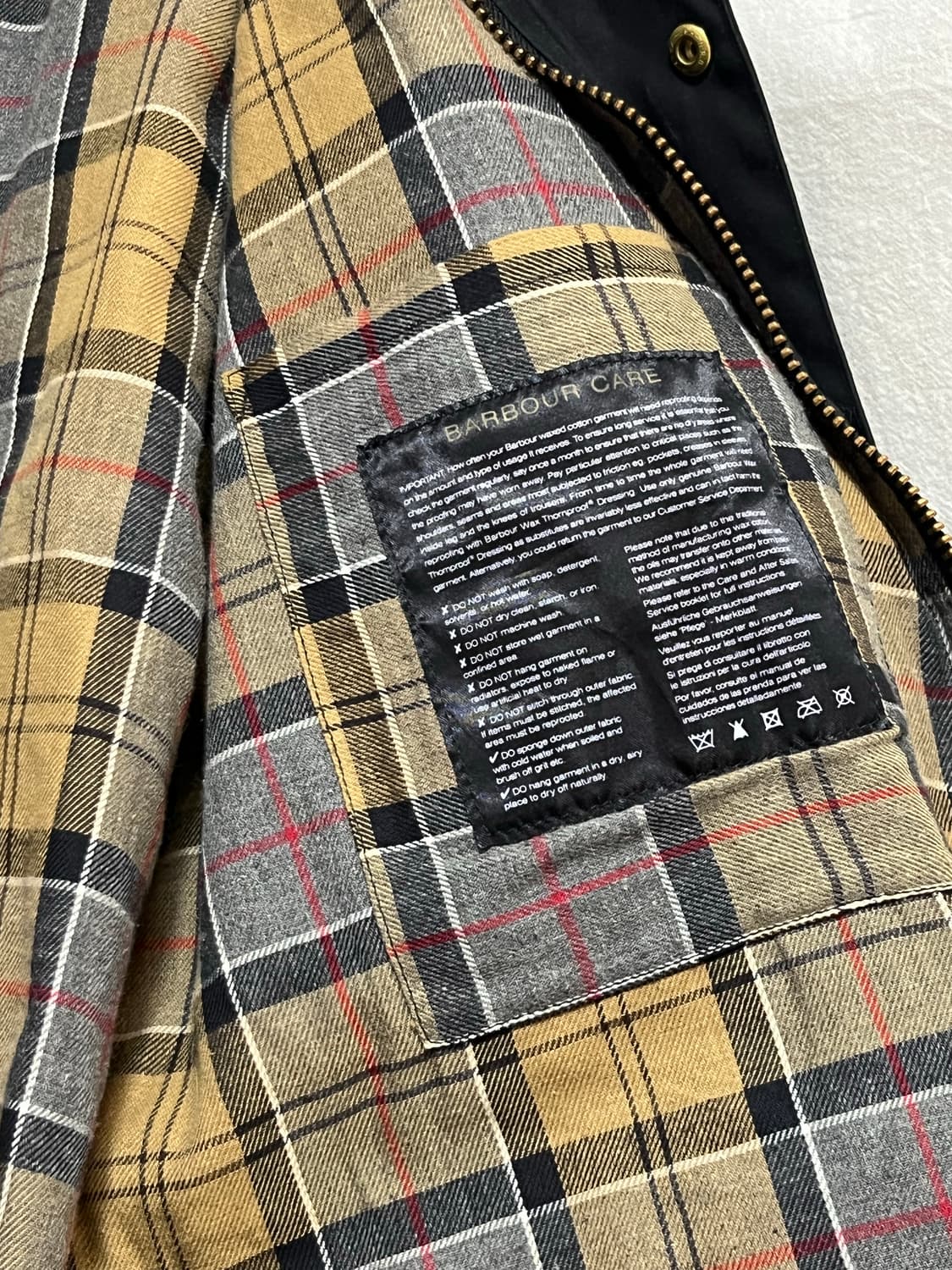 바버 인터내셔널 A7 왁스 자켓 상품이미지5