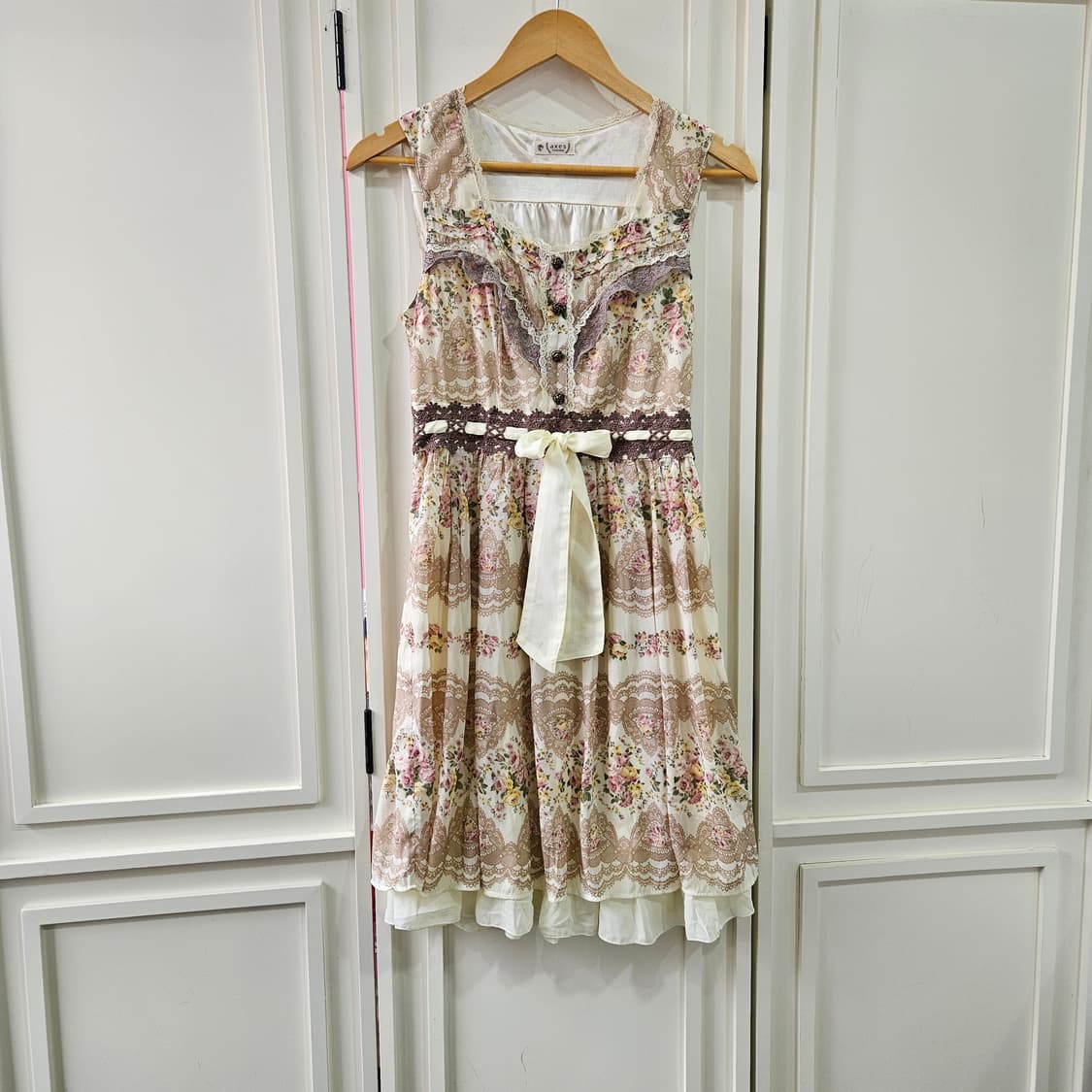 Axes Femme(엑시즈팜) 레이스 플라워 원피스 상품이미지1