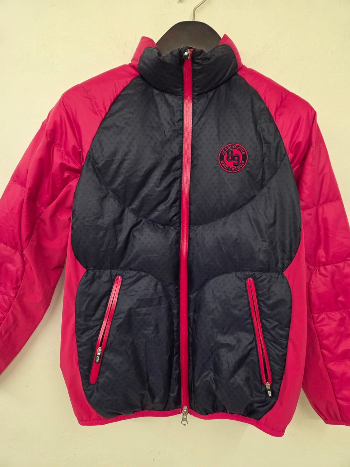 Pearly Gates 여성 패딩 0사이즈 네이비/핑크 상품이미지1