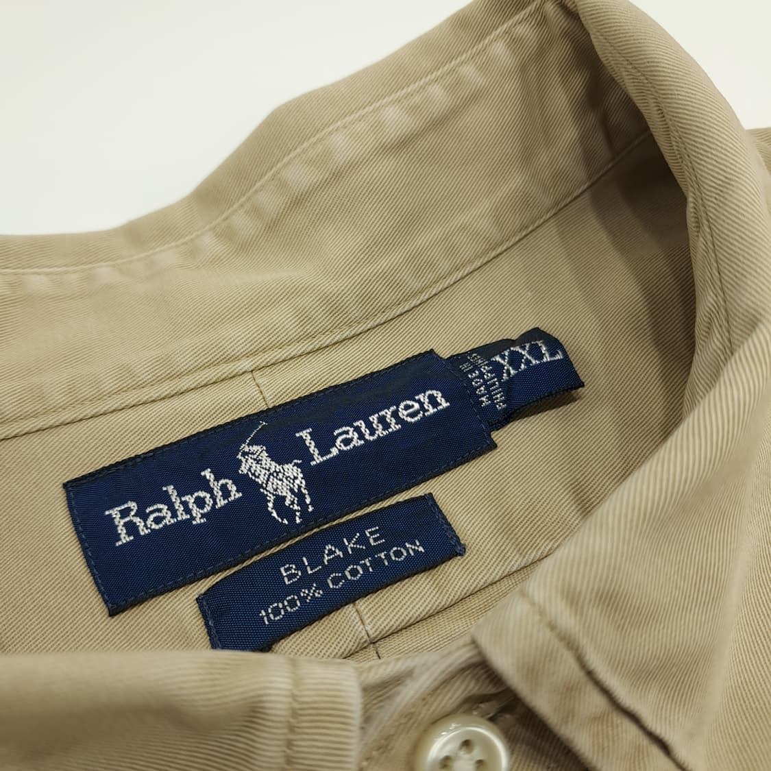 CN670 2XL 폴로 랄프로렌 베이지 긴팔 셔츠 남방 상품이미지4