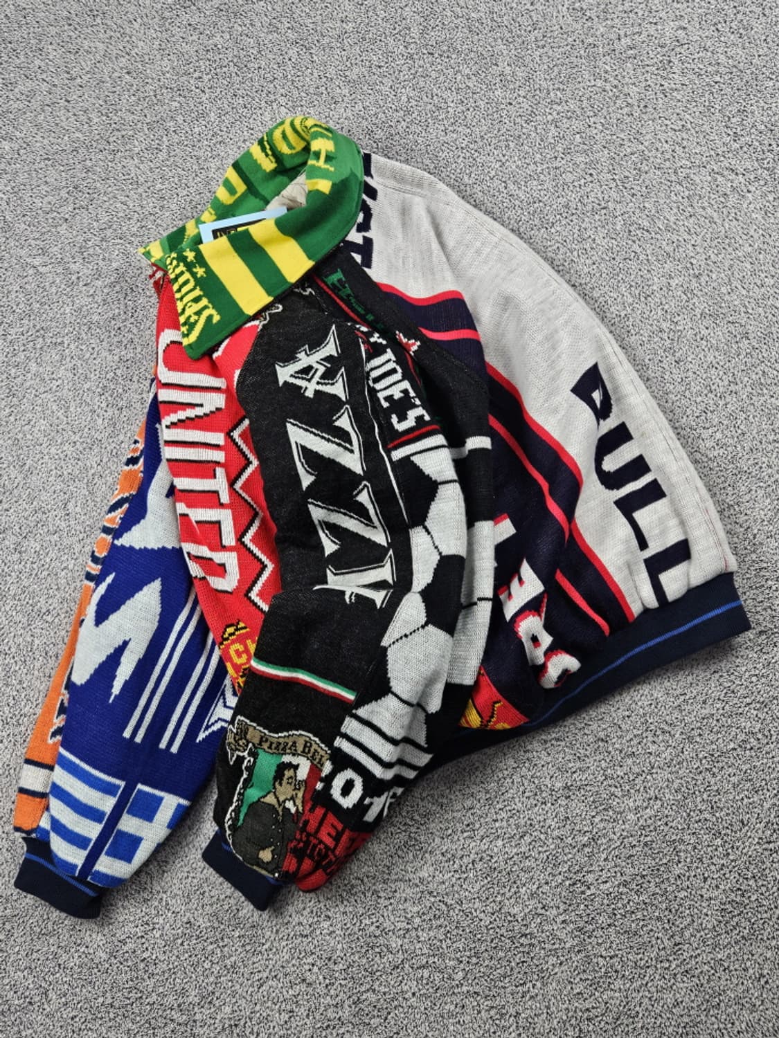 리메이크 풋볼 머플러 니트집업 자켓 ( XL ) / 9969 상품이미지4