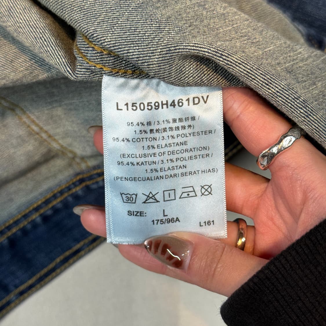 L) Lee 트러커 청 데님 자켓 슬림핏 상품이미지8