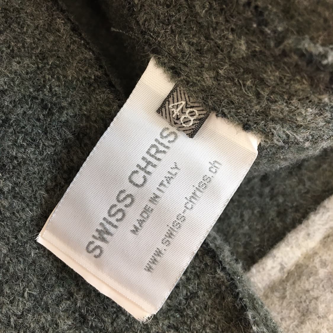 스위스크리스 이태리 울 후드코트 90 사이즈  상품이미지6