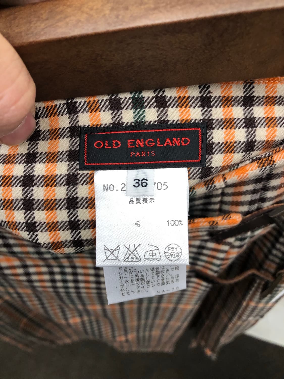 old england 체크 랩 스커트 상품이미지3