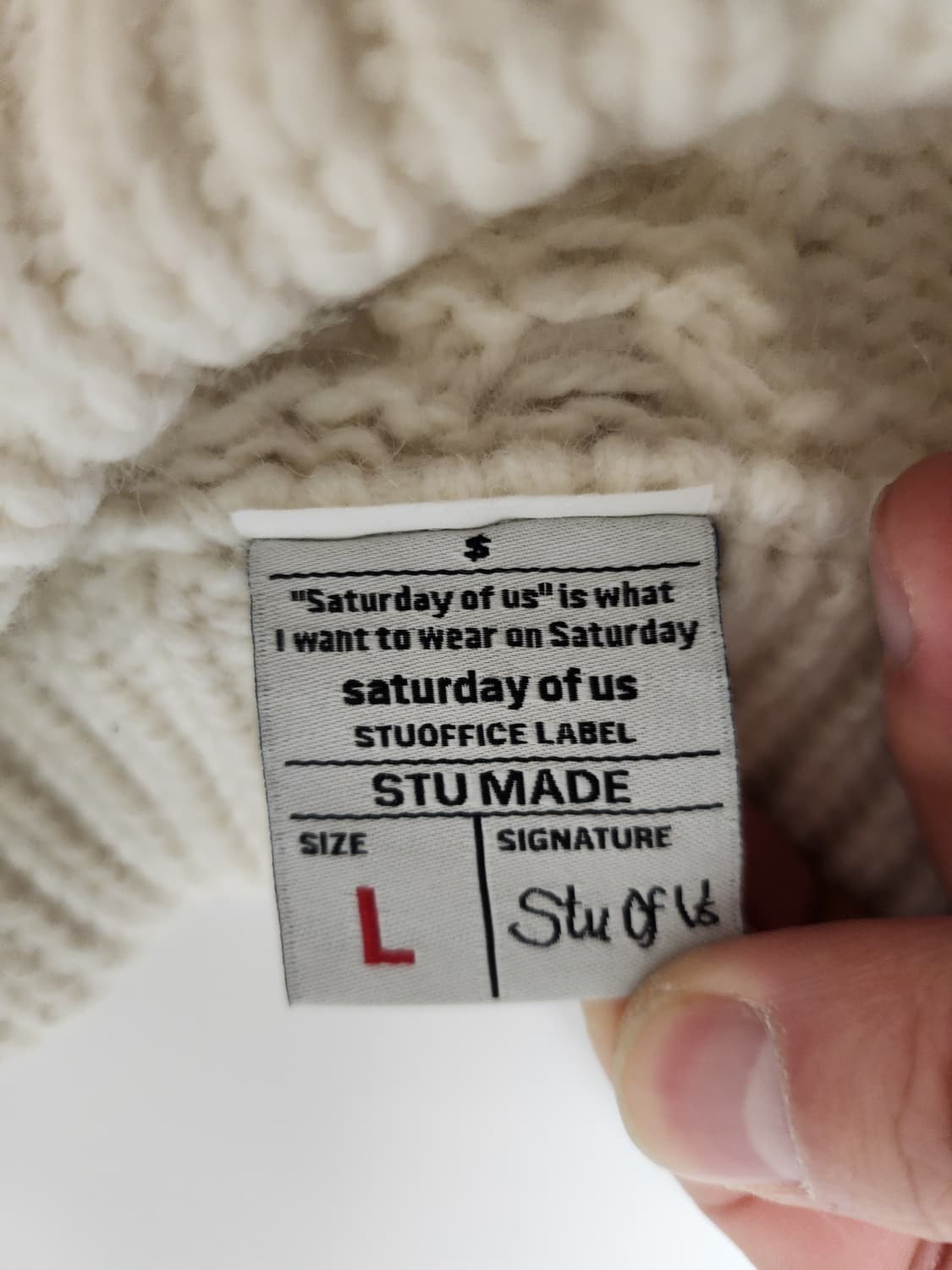 STU 아란 니트 L 상품이미지4