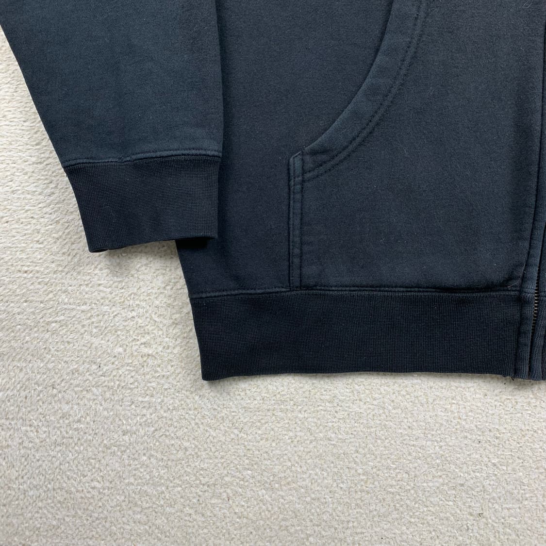 오베이 빅로고 블랙 후드집업  상품이미지5