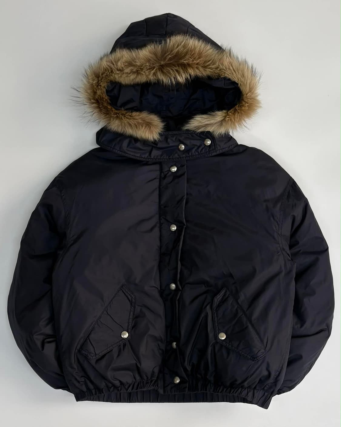 시스템 한섬 후드 퍼 푸퍼 패딩 상품이미지1