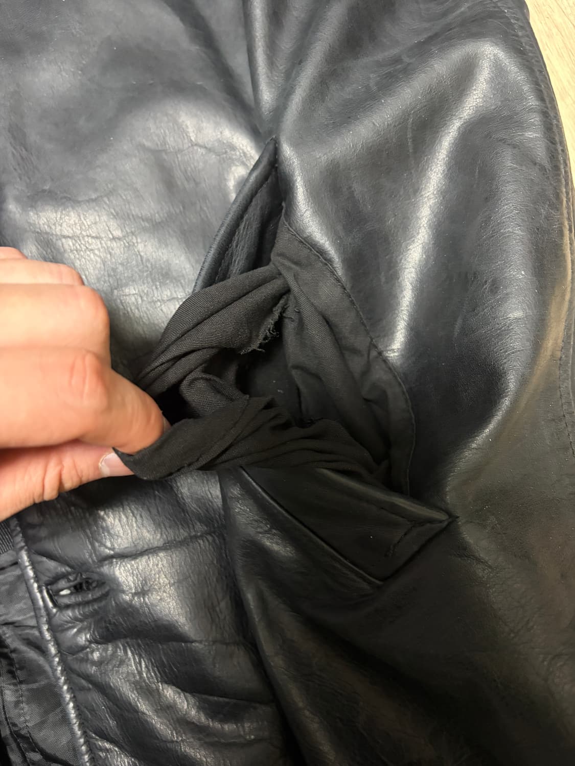 old gap leather car coat 올드 갭 레더 코트 상품이미지4