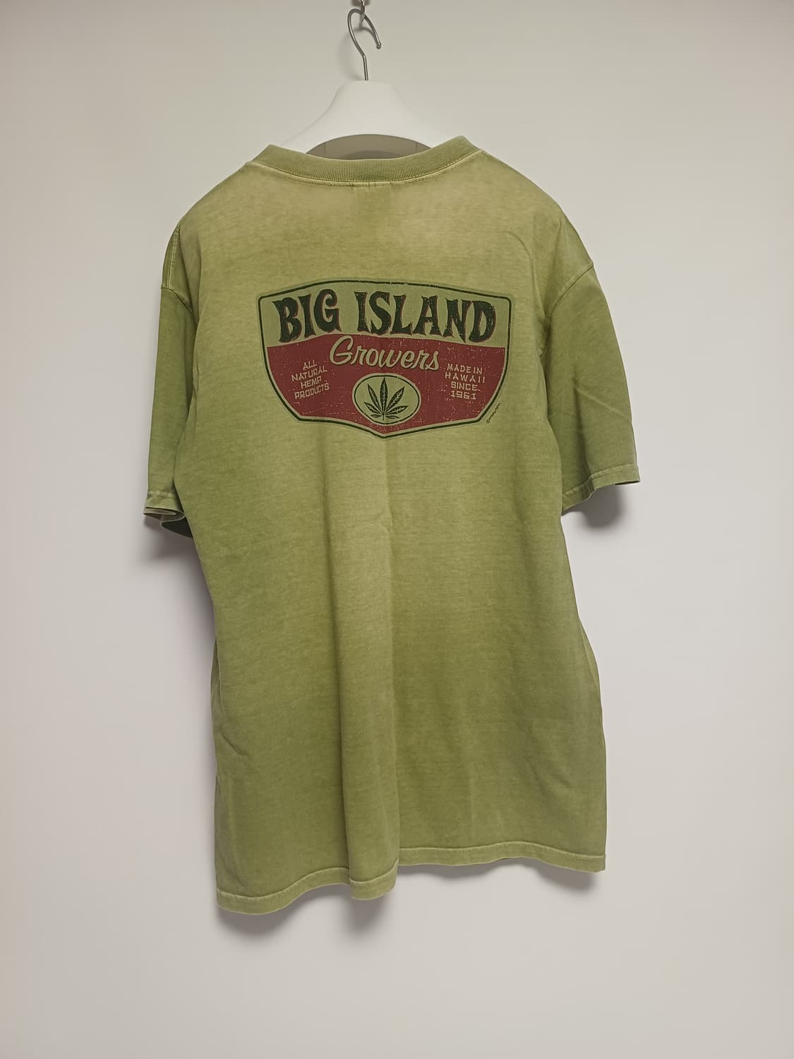 [M] 00's 크레이지셔츠 하와이 ‘Hemp Dyed’ 아카이브 티셔츠 상품이미지2