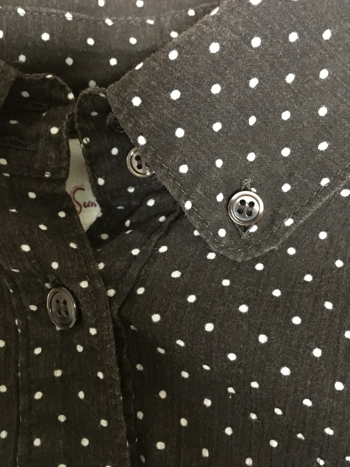 도트 브라운 블라우스 상품이미지6