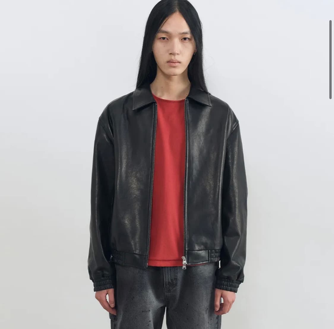 인사일런스 플라이트 레더 자켓 상품이미지1