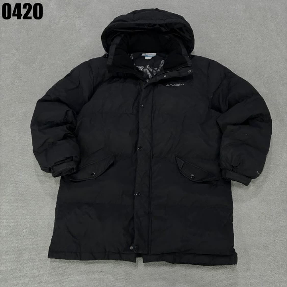 컬럼비아 블랙 롱 패딩 점퍼 XL 상품이미지1