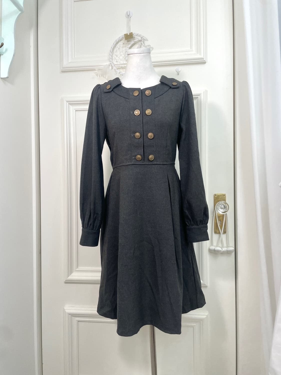 AXES FEMME POETIQUE charcoal button poin 상품이미지1