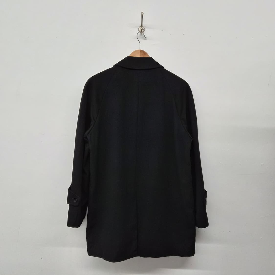캐시미어 100% 블랙 기본 코트 남여공용 M 상품이미지5
