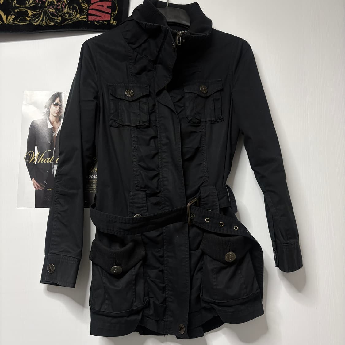 빈티비 포켓 디테일 벨트 자켓 상품이미지1