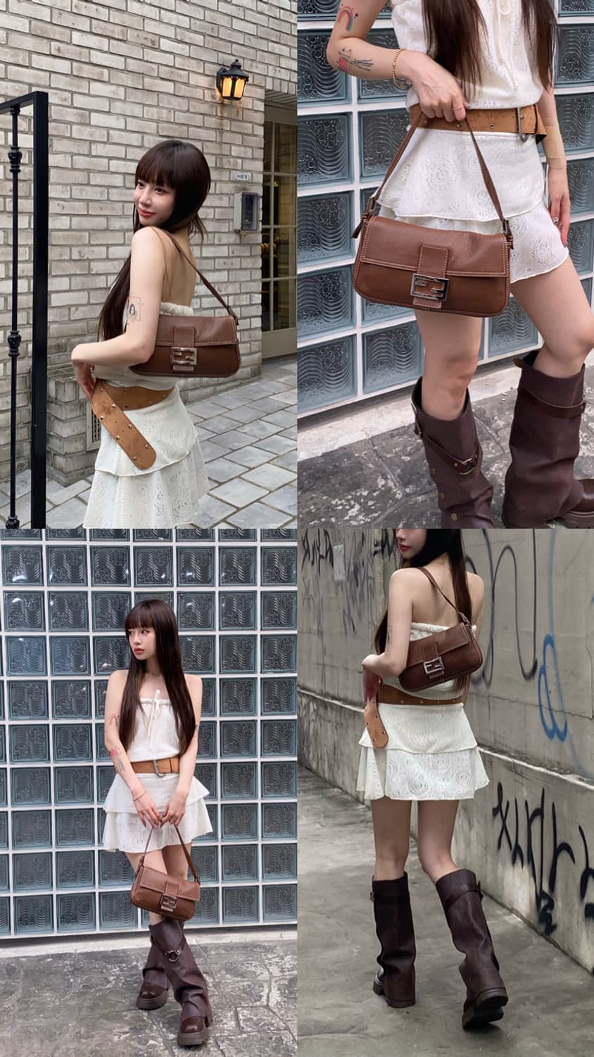 펜디 바게트 레더브라운 상품이미지2