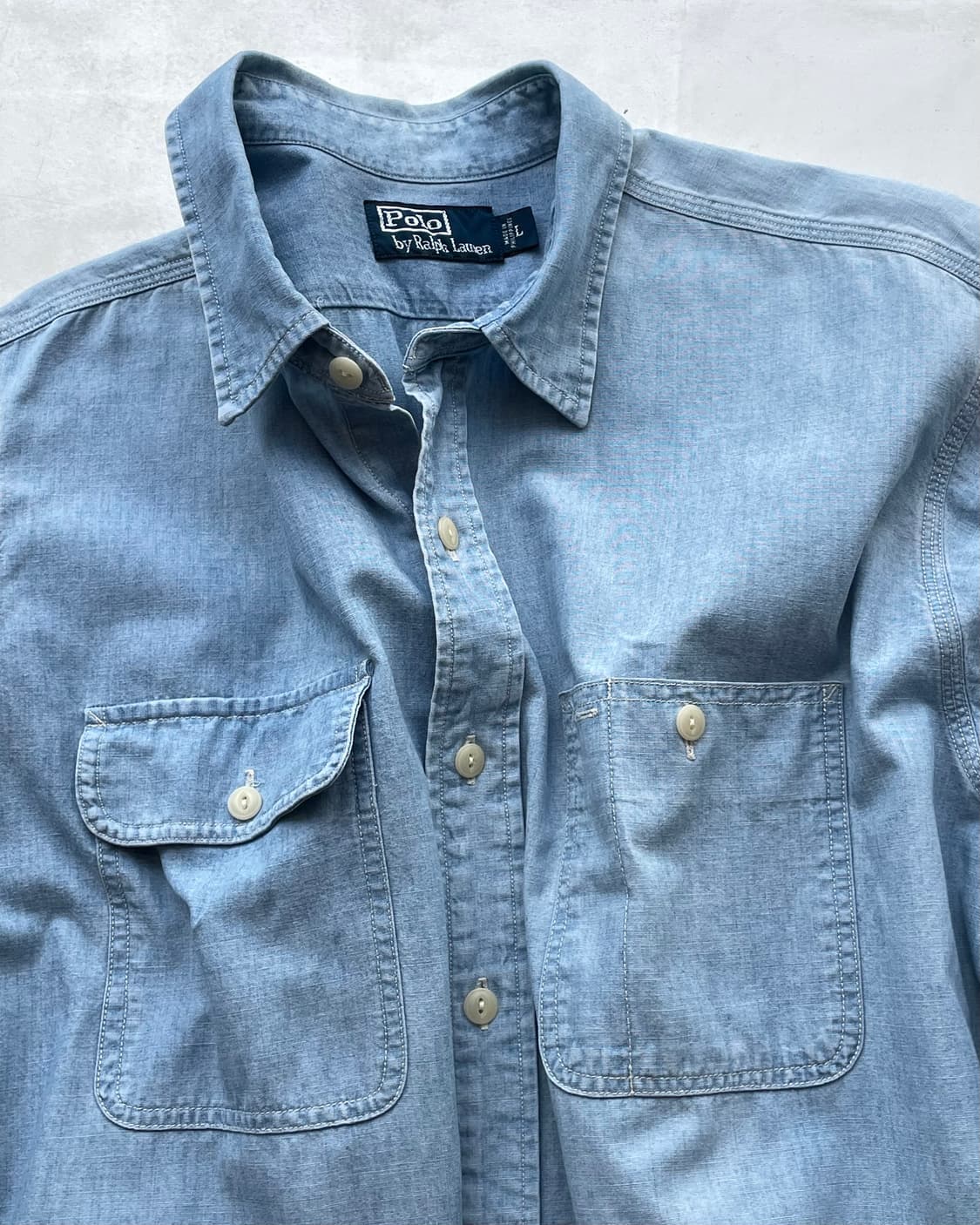 Polo RL chambray shirt L ( 폴로 샴브레이 셔츠 ) 상품이미지7