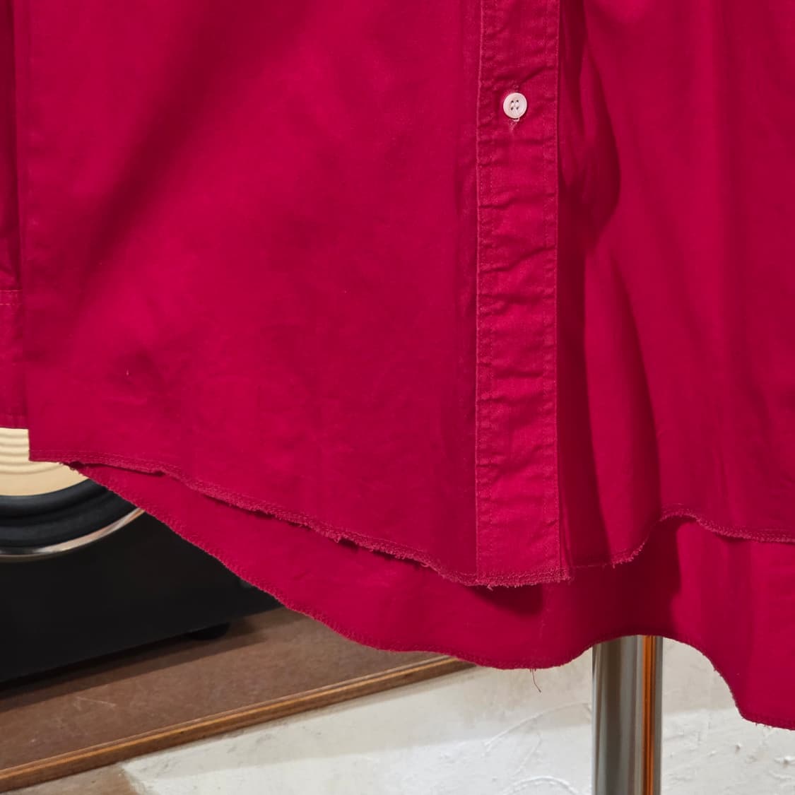 랭글러 레드 웨스턴 오버핏 코튼 셔츠 상품이미지4