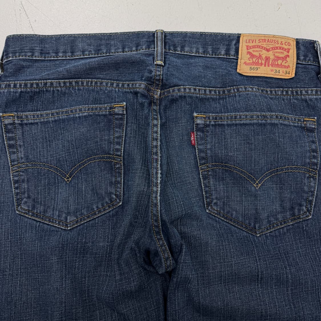 리바이스 569 새깅 워싱 와이드 스케이터 데님팬츠 상품이미지5