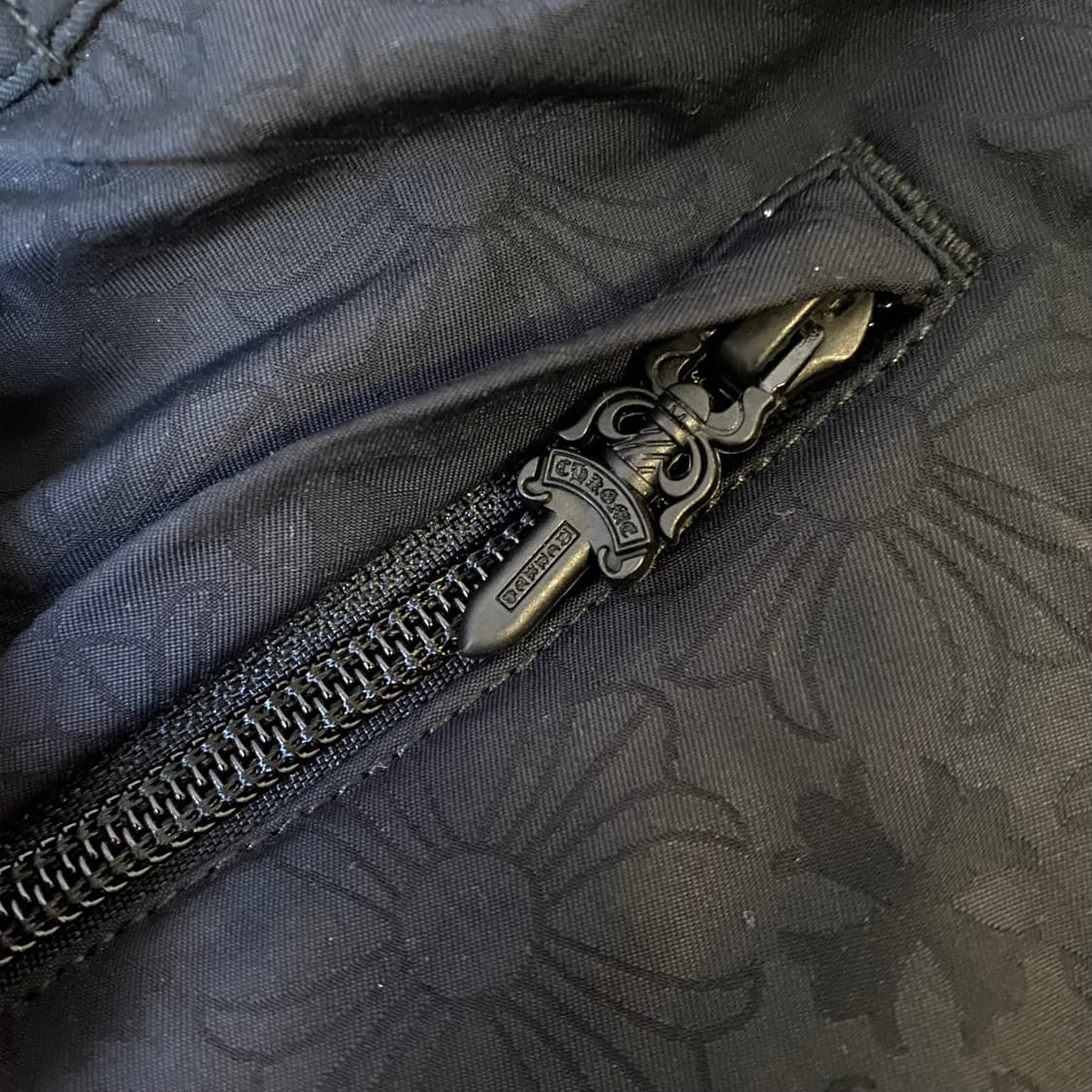 [36] 크롬하츠 매치포인트 크로스 모노그램 쇼츠 반바지 블랙 상품이미지5