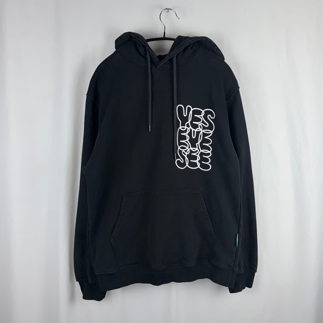 (S) 예스아이씨 로고 후드 티 블랙 상품이미지2