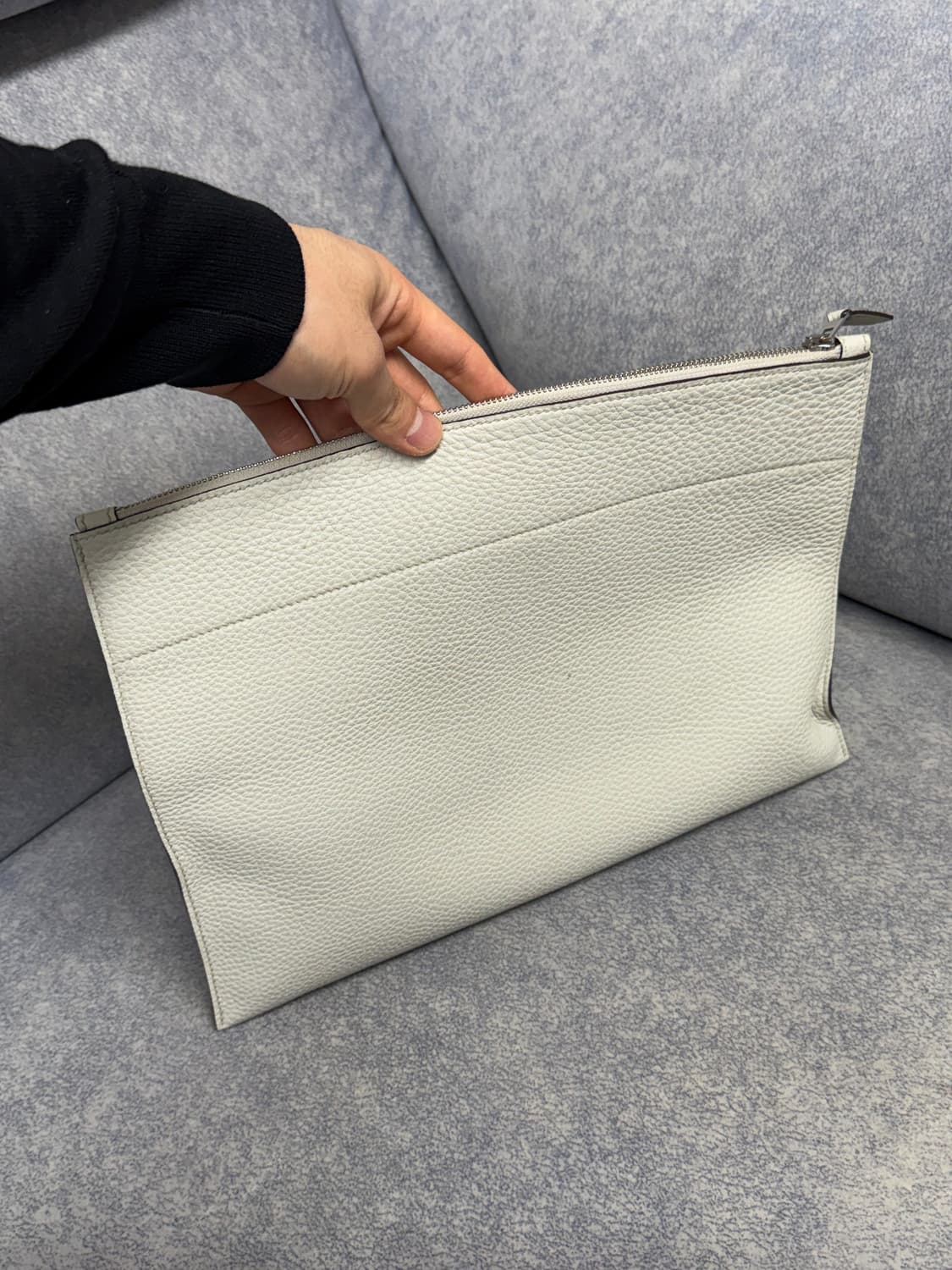 [사은품 포함] 에르메스 지뱅고 클러치백 화이트 +에르메스 키링 상품이미지1