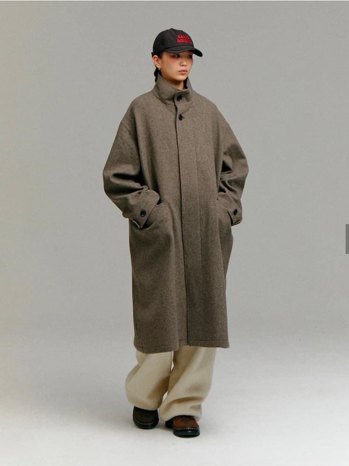 샌드사운드 오버핏 코트 상품이미지5