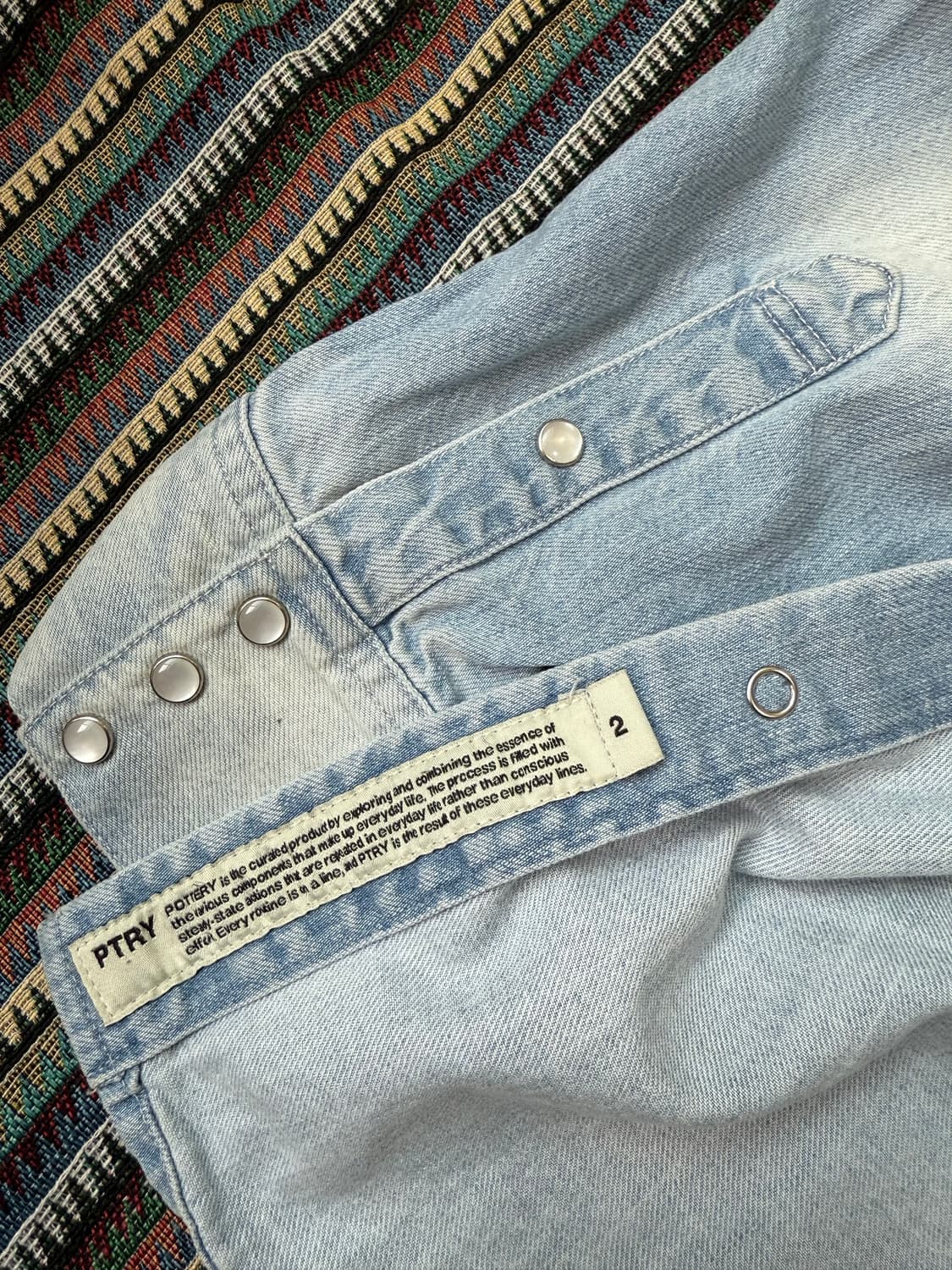 포터리 데님 셔츠 자켓 상품이미지4