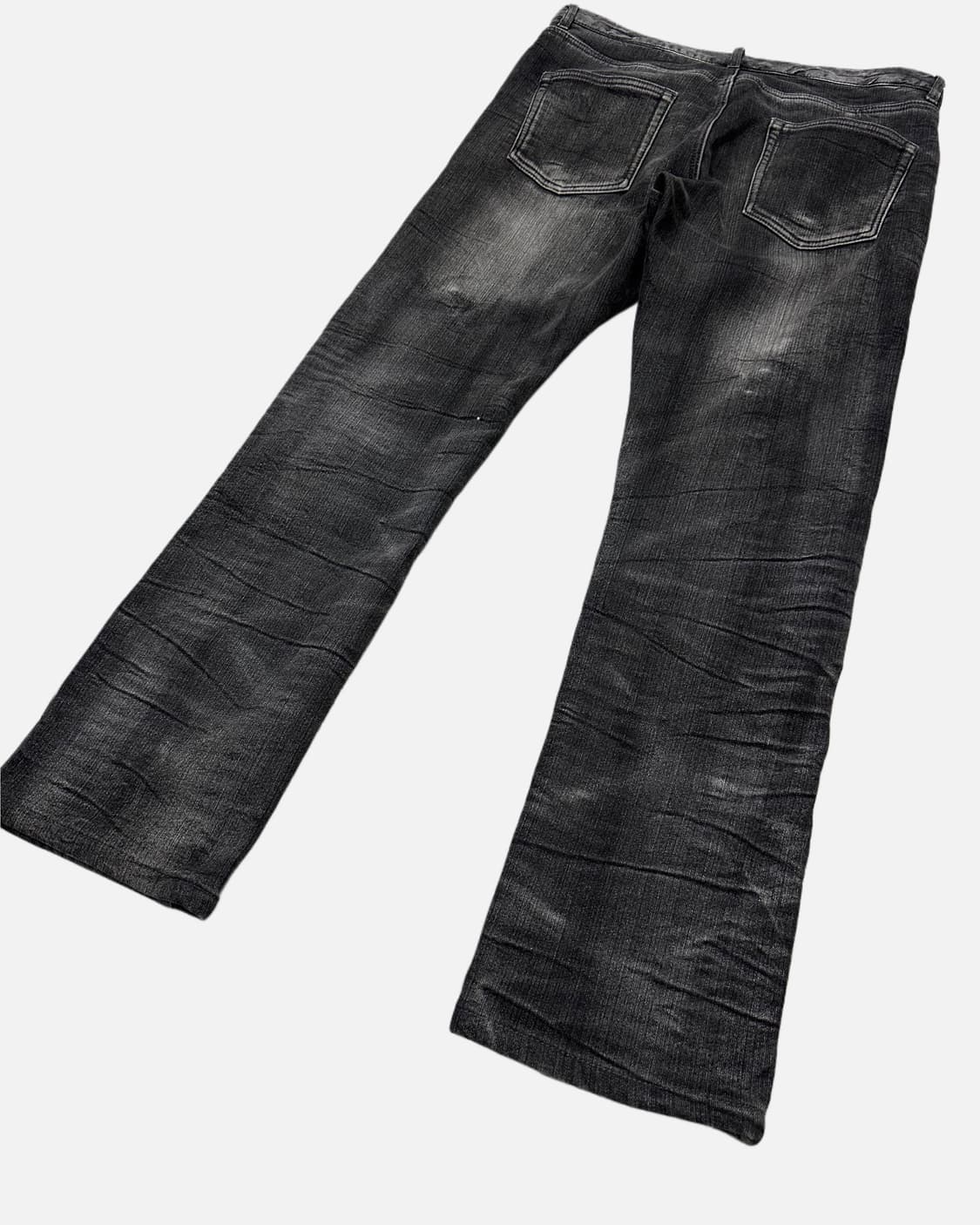 fur lining wrinkle fade jean 상품이미지6