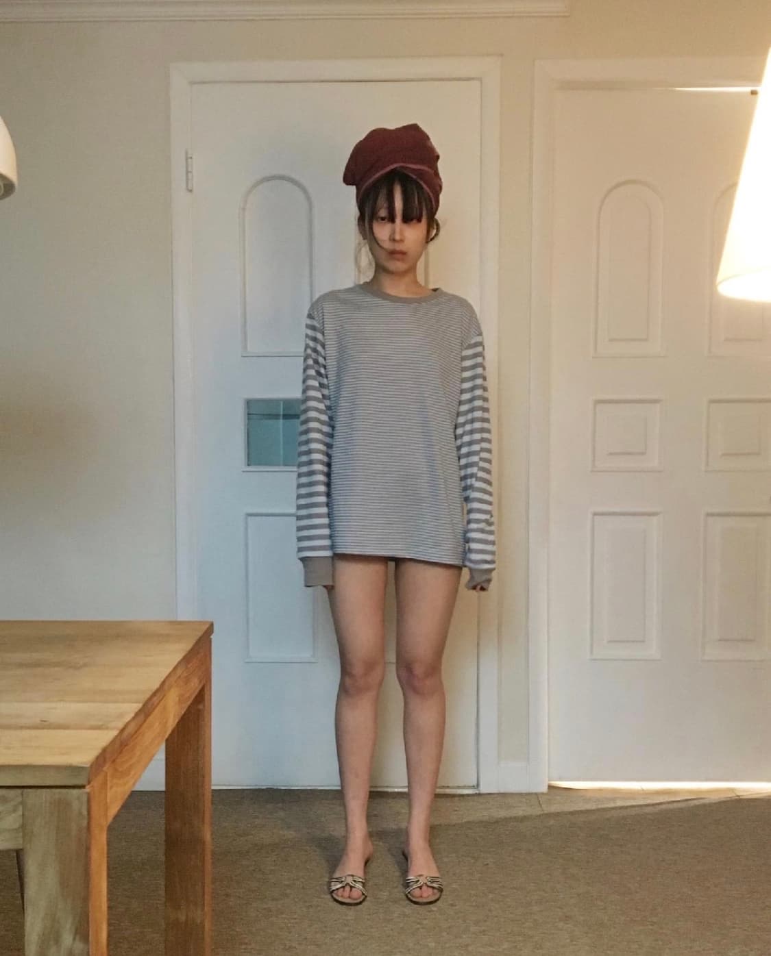 Omilewear 영마일웨어 스트라이프 롱 슬리브 상품이미지1