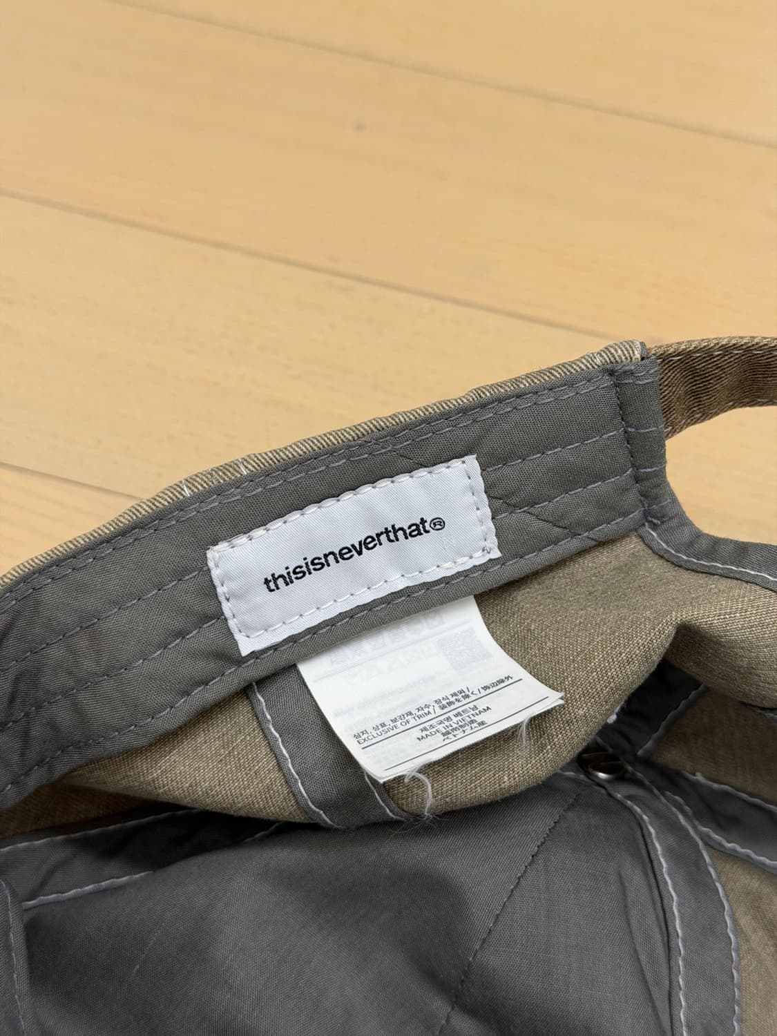 디스이스네버댓 카키 볼캡 상품이미지4