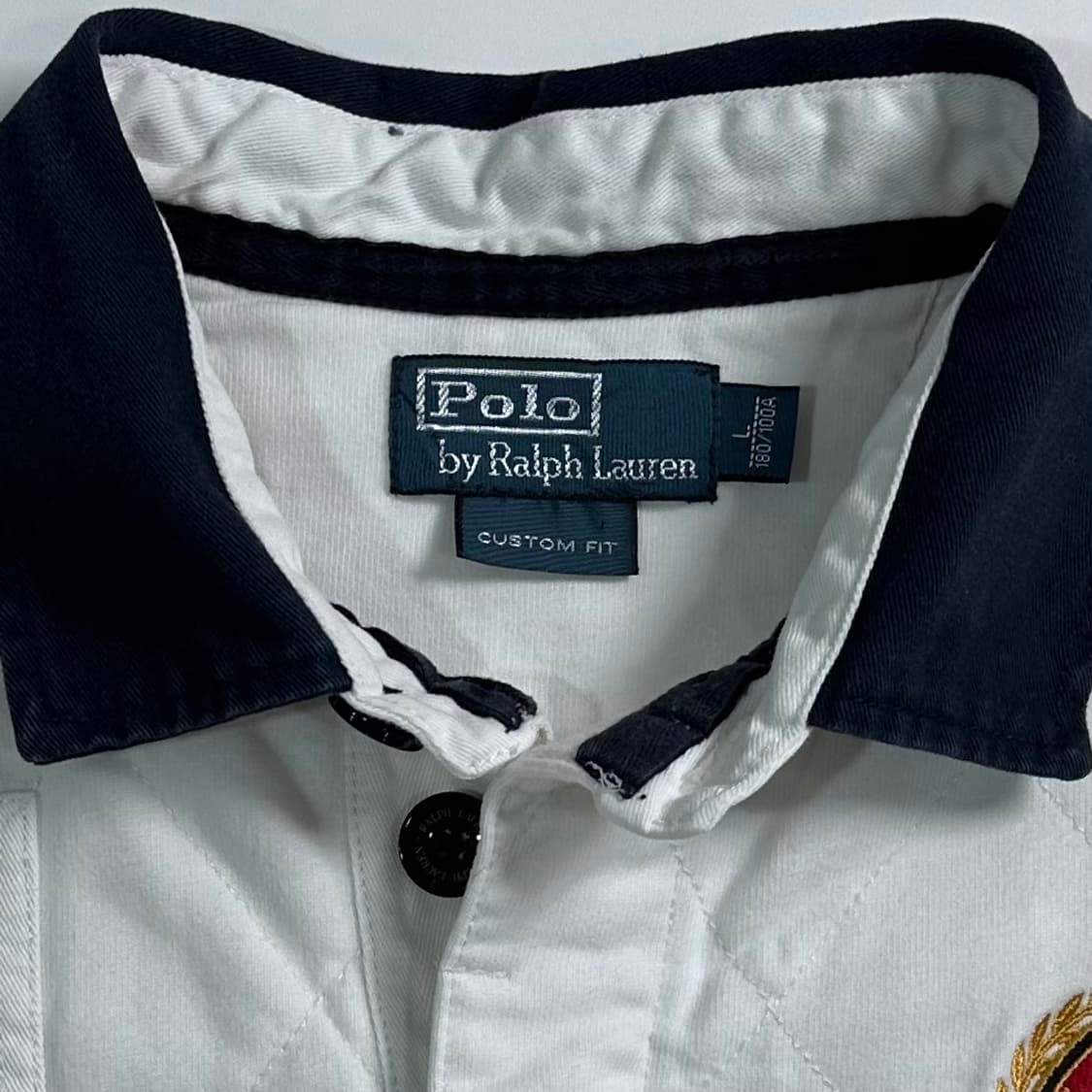 폴로 엠브로이드 화이트 럭비 셔츠 상품이미지4