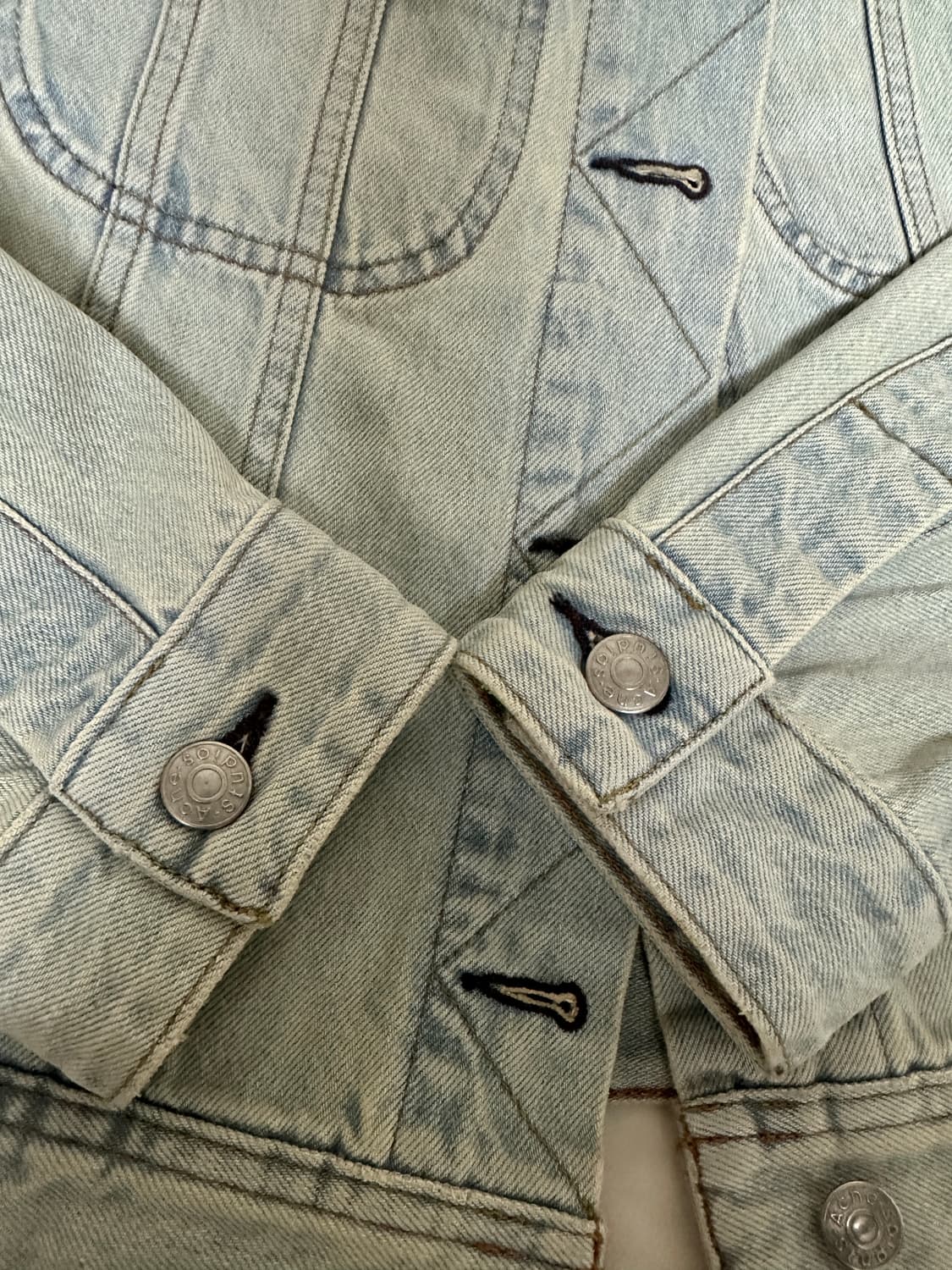 아크네 스튜디오 램프 청자켓 34 연청 상태최상 상품이미지4