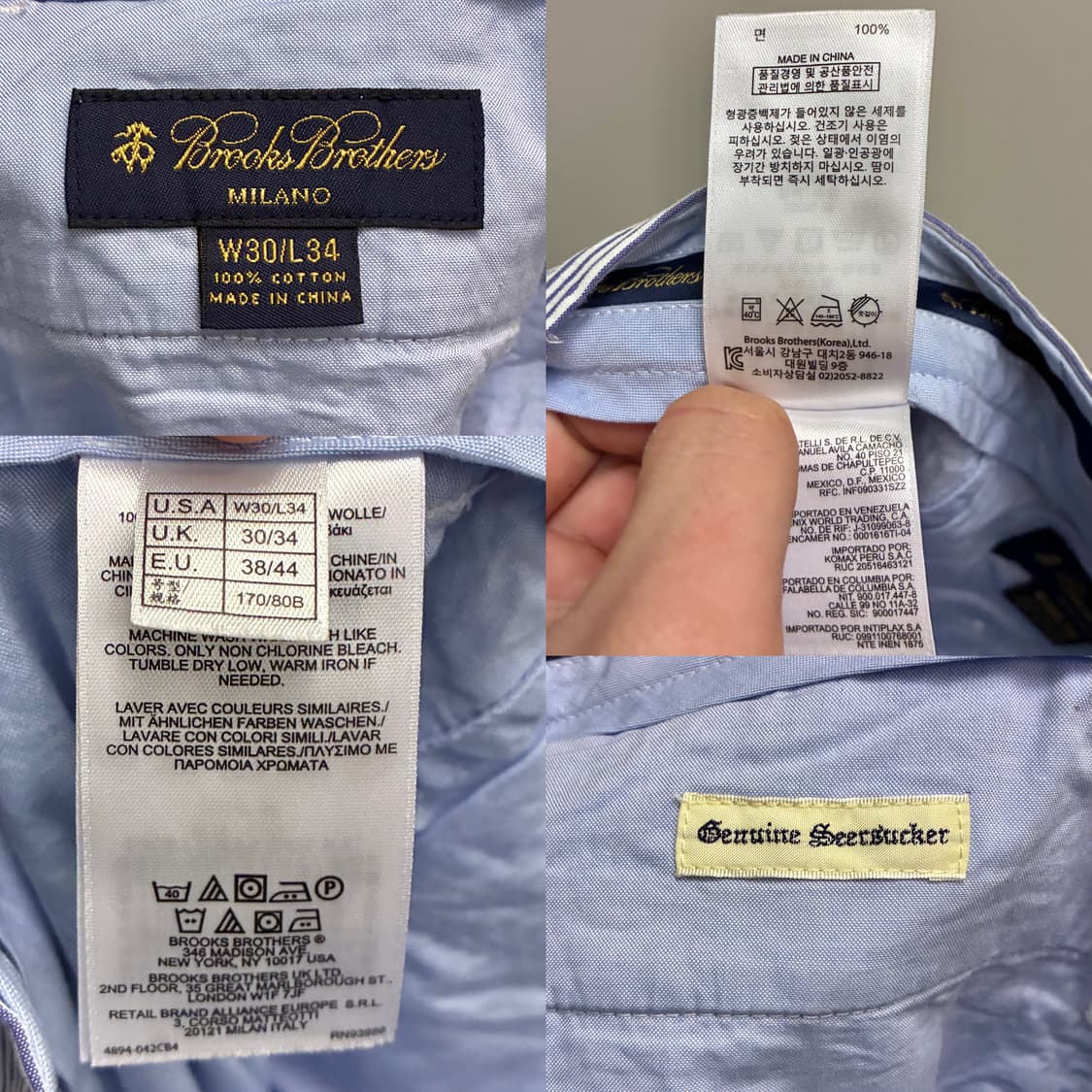 (30)브룩스브라더스 스트라이프 코튼 시어서커 팬츠  상품이미지9